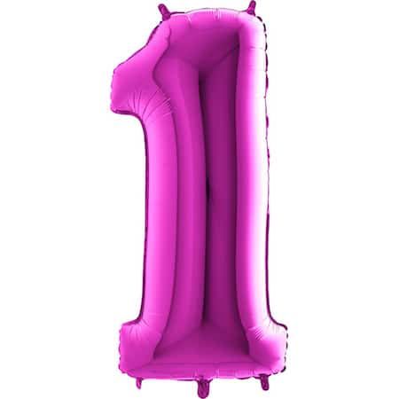 1 Tal Ballon Lilla 100 cm.