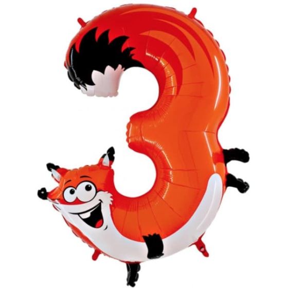 3 Tal Ballon Animaloons 100 cm.