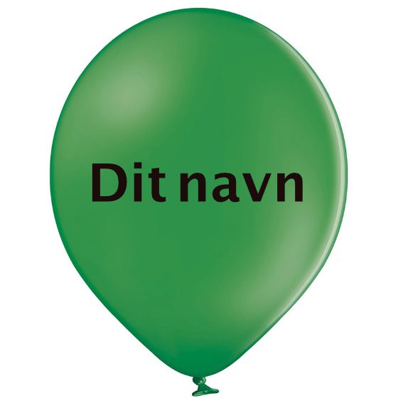 Ballonner Med Navn Grøn 200 stk.