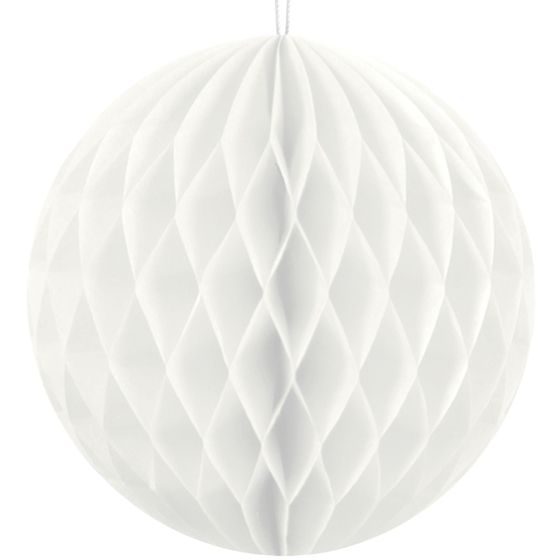 Honeycomb Ball Hvid 30 cm.