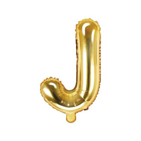 Ballon Bogstav Guld J