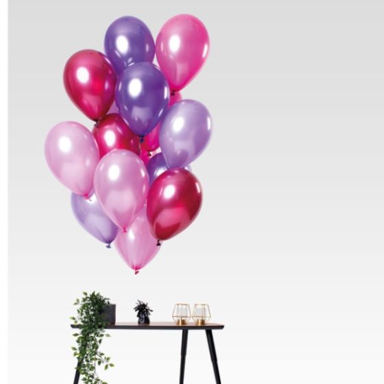 Ballon Buket Sæt Berry Pink