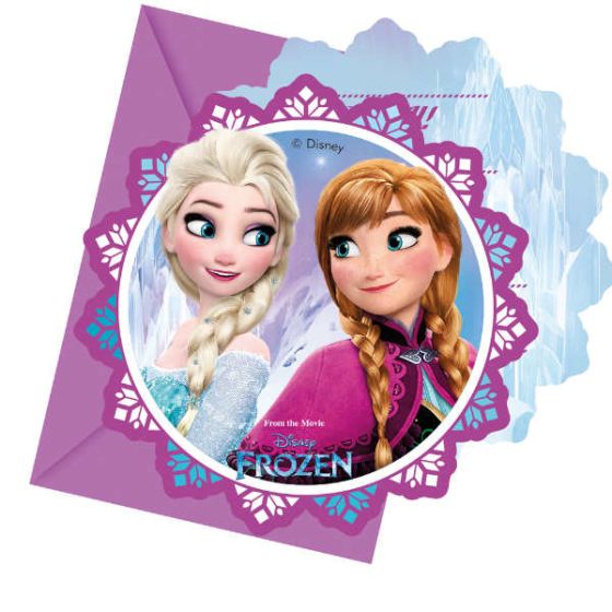 Frozen invitationskort med konvolut