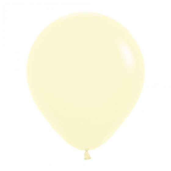 Pastel Matte Gul Stor Ballon