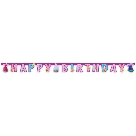 Trolls Happy Birthday Banner