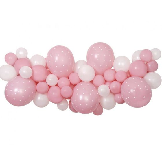 Ballon Guirlande DIY Baby Pink - 65 balloner