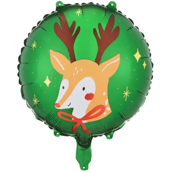 Folieballon Rensdyr 45 cm. - Juleballon