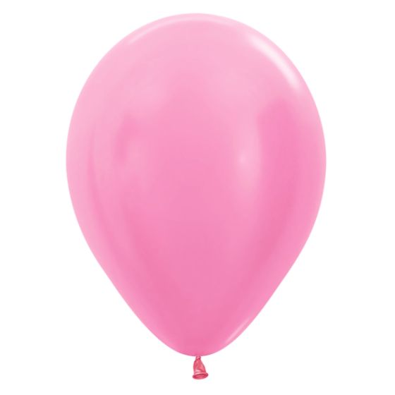 Satin Perle Fuchisa Ballon