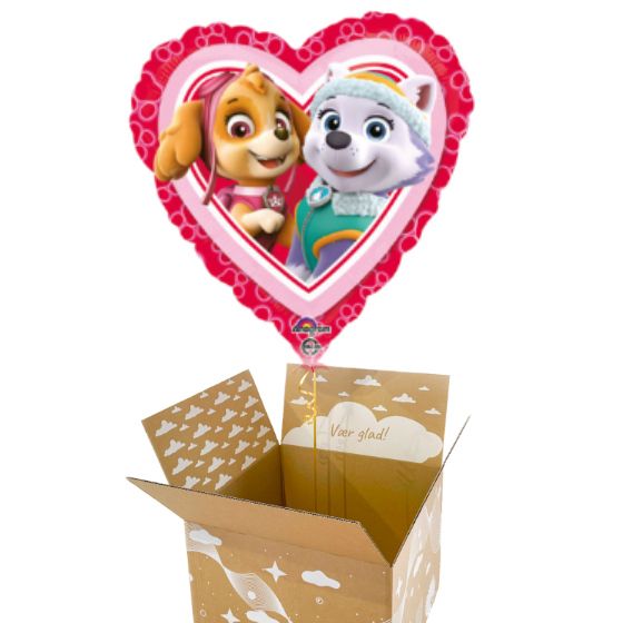 Send en ballon Hjerte Paw Patrol Love