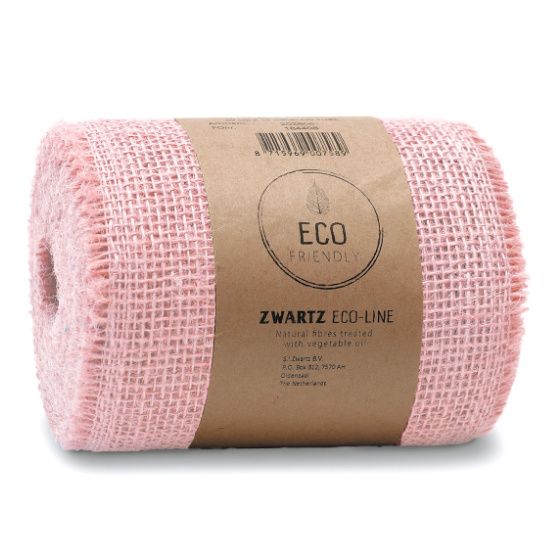 Sizo Jute Bordløber - Soft Pink