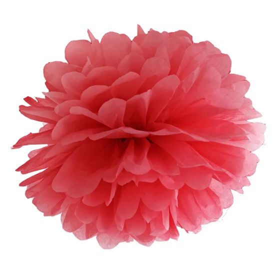 Pompom Rød 25 cm.