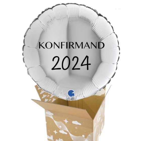 Send En Ballon Konfirmand 2024 Sølv