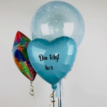 Send ballonbuket Fancy Blå