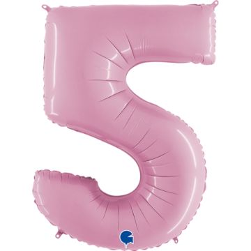 5 Tal Folie Ballon Pastel Pink