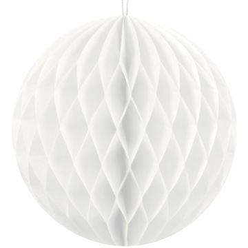 Honeycomb Ball Hvid 30 cm.