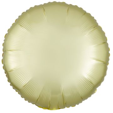 Folie Ballon Rund Satin Pastel Guld