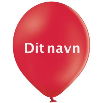 Balloner Med Navn Rød 200 stk.