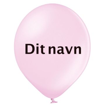 Balloner Med Navn Lyserød 200 stk.