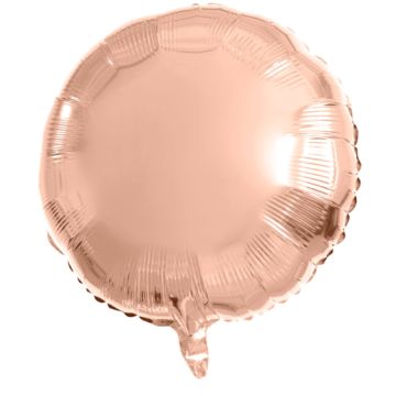 Folie Ballon Rund Rose Guld