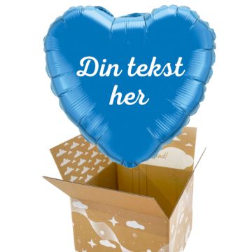 send en ballon med tekst