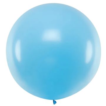 Kæmpe Latex Ballon Lyseblå 100 cm.