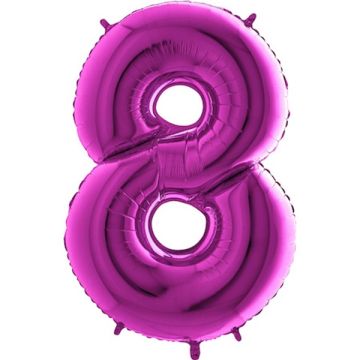 8 Tal Folie Ballon Fuchsia