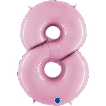 8 Tal Folie Ballon Pastel Pink