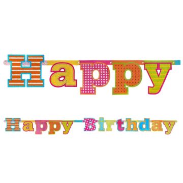 Happy Birthday Banner 16 x 166 cm.