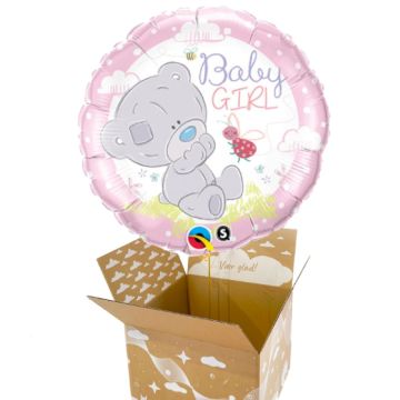 Send en ballon Baby Girl Bamse