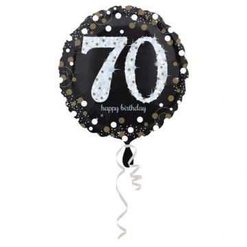 Folie Ballon Happy Birthday 70 Sort