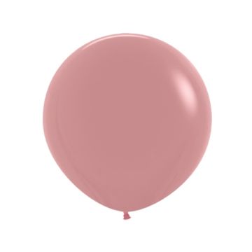 Kæmpe Latex Ballon Fashion Gammelrosa 60 cm.