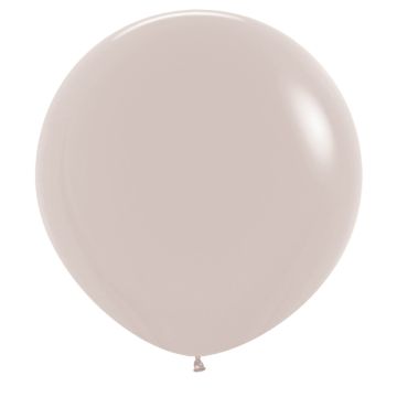 Kæmpe Latex Ballon Fashion Hvid Sand 60 cm.