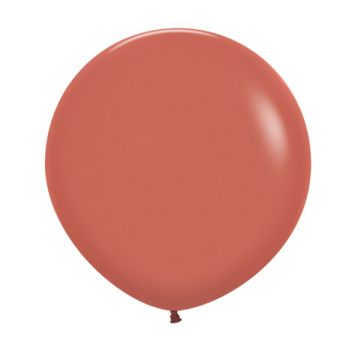 Kæmpe Latex Ballon Fashion Terracotta 60 cm.