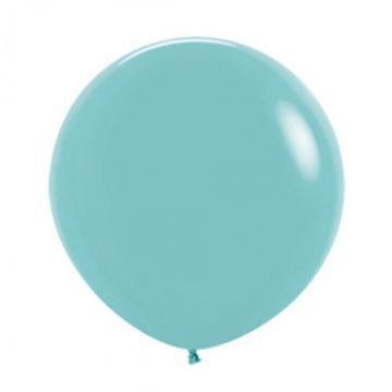 Kæmpe Latex Ballon Turkis 60 cm.