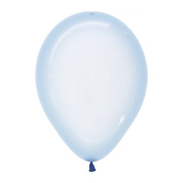 Krystal Pastel Lyseblå Ballon