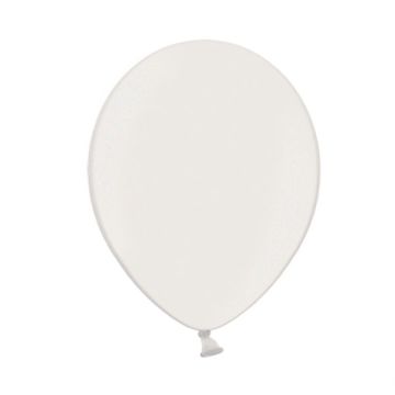 Metallic Hvid Ballon 30 cm.