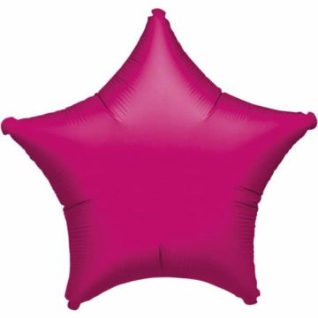 Folie Stjerne Ballon Metallic Pink