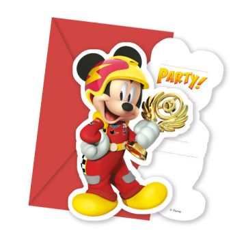 Mickey Mouse Invitationskort Med Konvolut