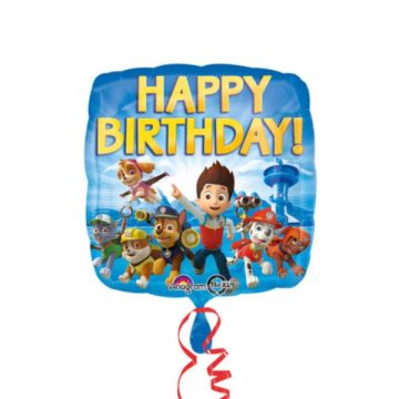 Folie Ballon Happy Birthday Paw Patrol