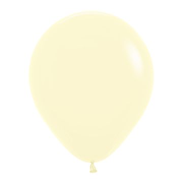 Pastel Matte Gul Ballon 30 cm.