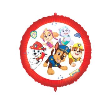 Folie Ballon Paw Patrol Rund