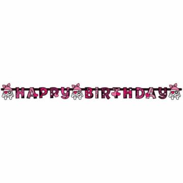 Pirat Girl Happy Birthday Banner