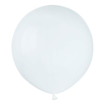 Stor Latex Ballon Hvid 48 cm.