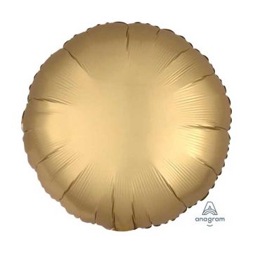 Folie Rund Ballon Satin Guld