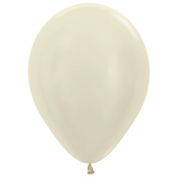 Satin Perle Ivory Ballon 30 cm.