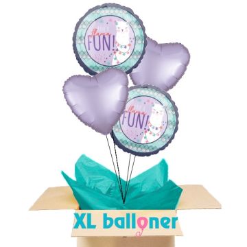 Send ballon buket Have a lama fun