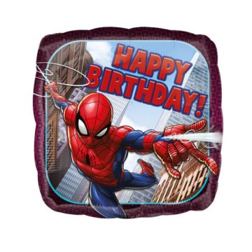 Folie Ballon Happy Birthday Spider-Man