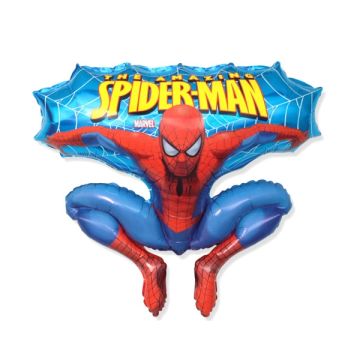 Folie Ballon Spider-Man Blå