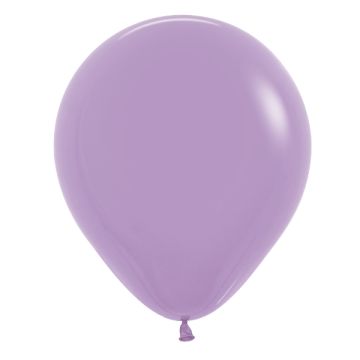 Stor Latex Ballon Fashion Lilla 45 cm.