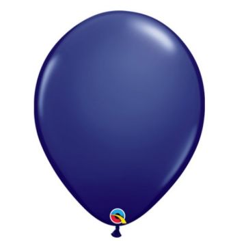 Stor Latex Ballon Fashion Navy Blå 40 cm.